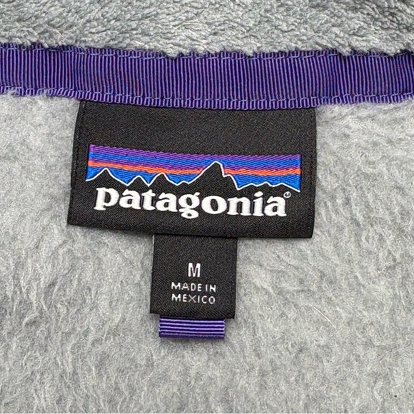 Patagonia Re-Tool Snap-T Pullover Womens M Medium Gray Purple 25442 - Picture 8 of 11